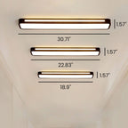 Modern Minimalist Long LED Ceiling Lighting – 3 Sizes (48/58/78cm)
