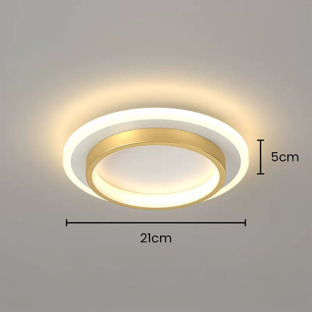Round Slim LED Flush Ceiling Light – 21cm or 24cm, 10W/20W