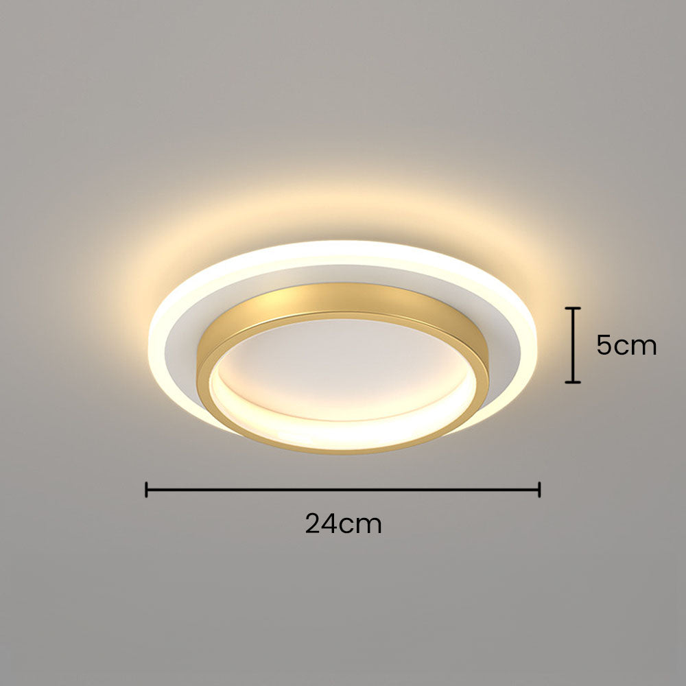 Round Slim LED Flush Ceiling Light – 21cm or 24cm, 10W/20W