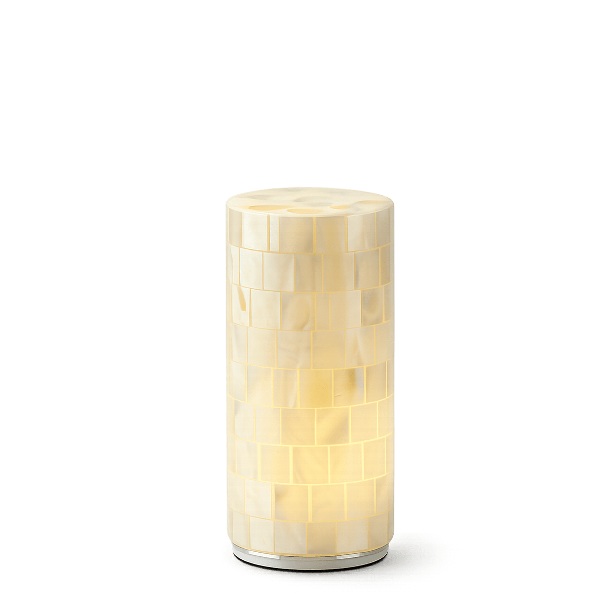 Shell Mosaic Table Lamp – Cordless LED Mood Light, IP65 Waterproof
