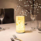Shell Mosaic Table Lamp – Cordless LED Mood Light, IP65 Waterproof