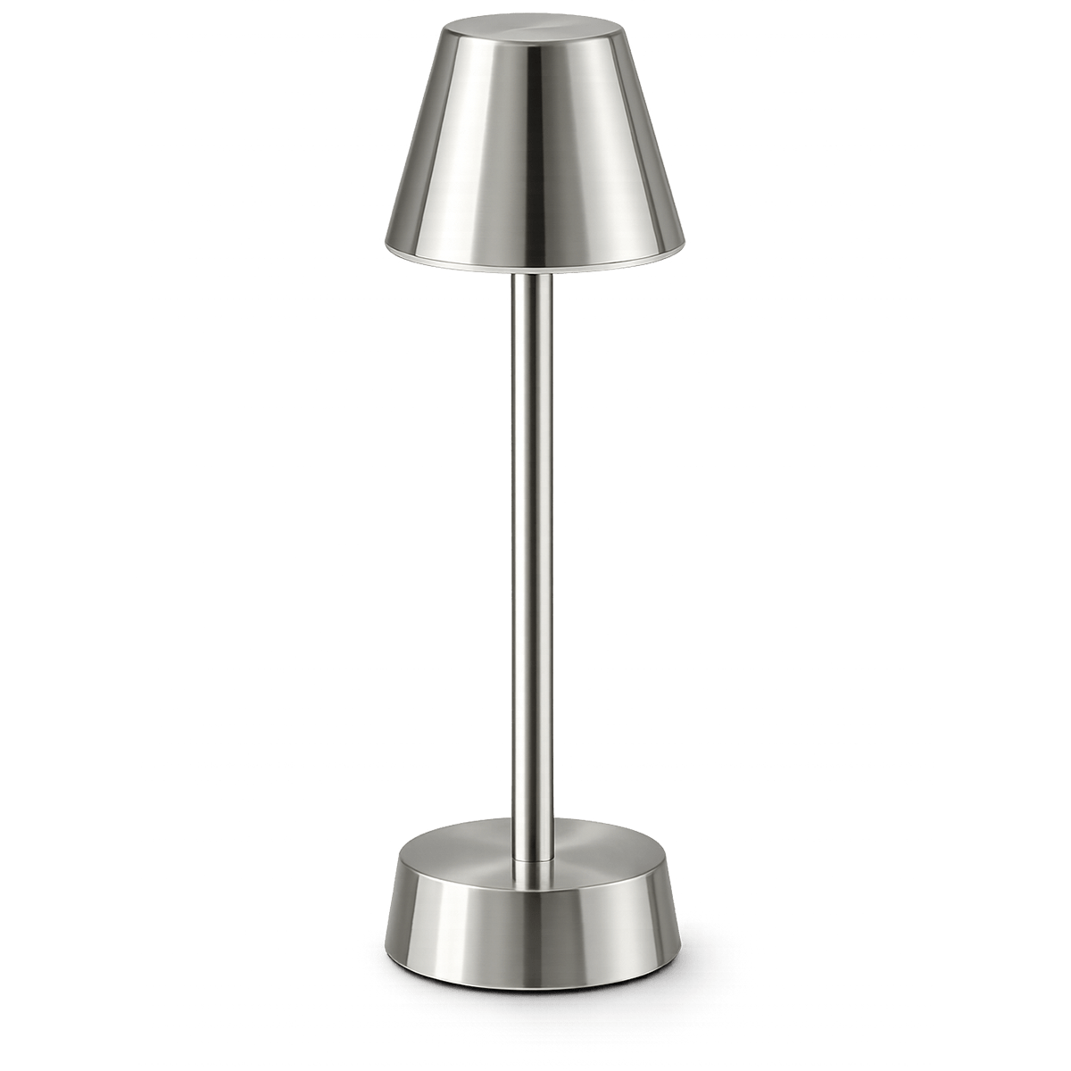 Metal Table Lamp – Cordless LED Mood Light, Empire Shade, IP65 Waterproof