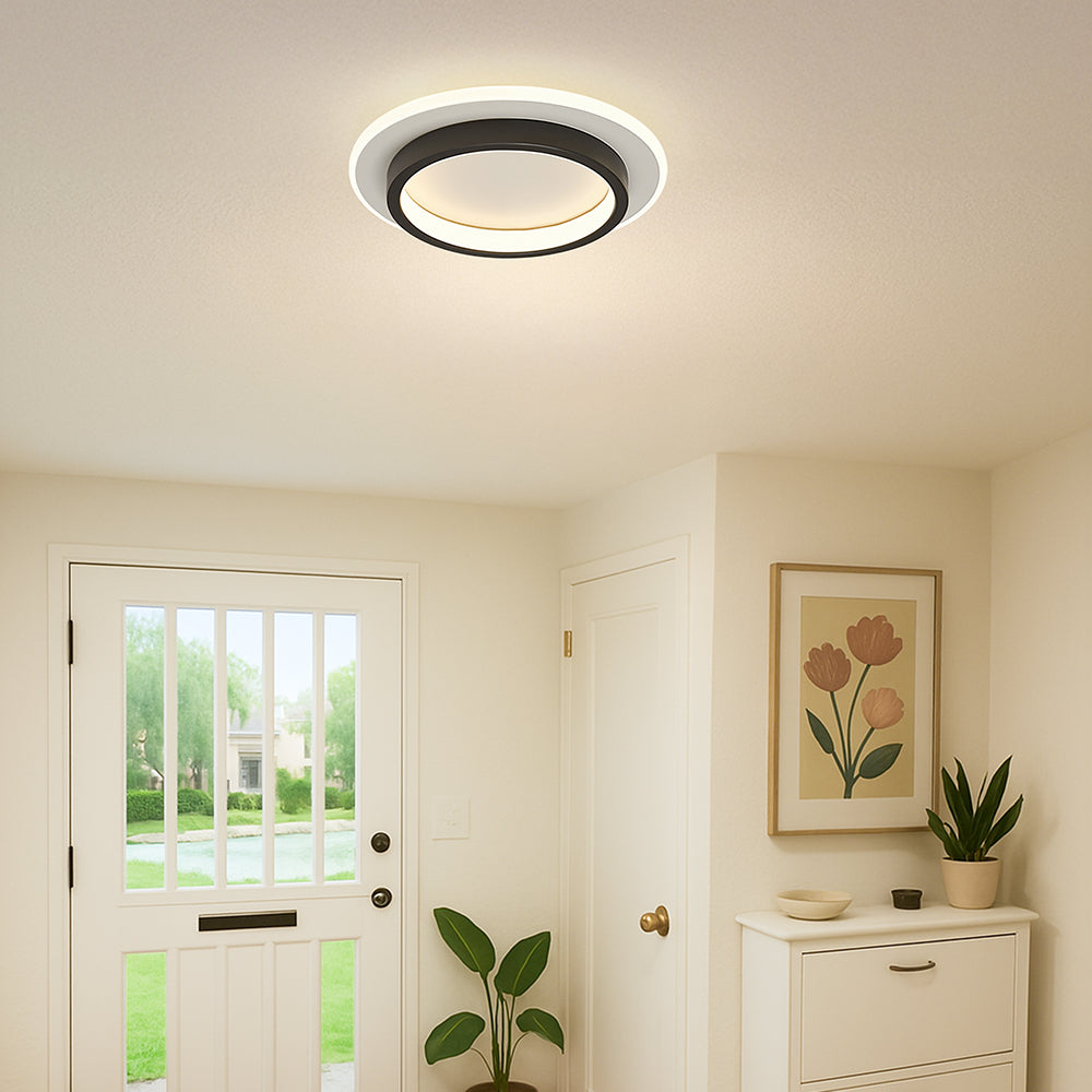 Round Slim LED Flush Ceiling Light – 21cm or 24cm, 10W/20W