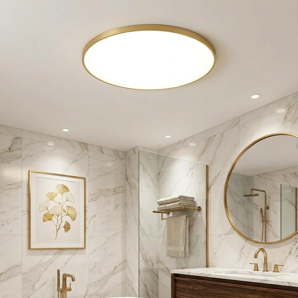 Minimalist Round LED Ceiling Light – Slim Flush Mount for Bedroom, Living Room & Kitchen