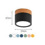Small Cylinder Flush Ceiling Light – Aluminium, 2 Sizes (5W/7W)